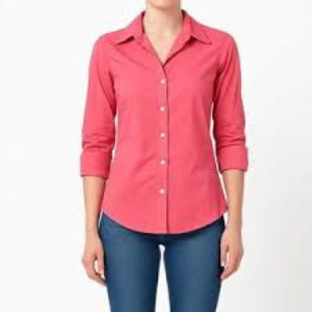 J. crew pink women’s button down, size small